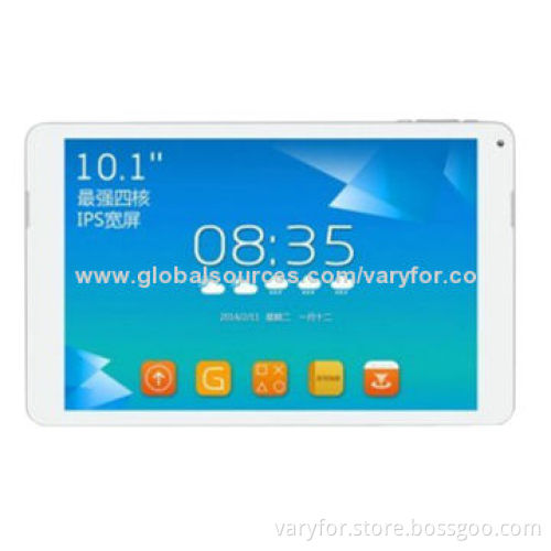 10.1-inch Android 4.4 Tablet PC with Quad-core 1.6GHz, 1,280*800 IPS Screen, Bluetooth and Wi-Fi